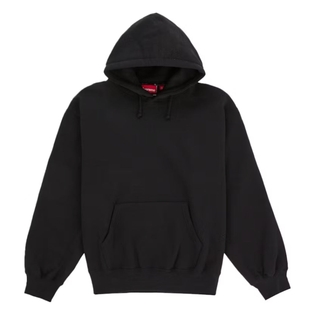 Supreme Satin Applique Hoodie Black (SS26)