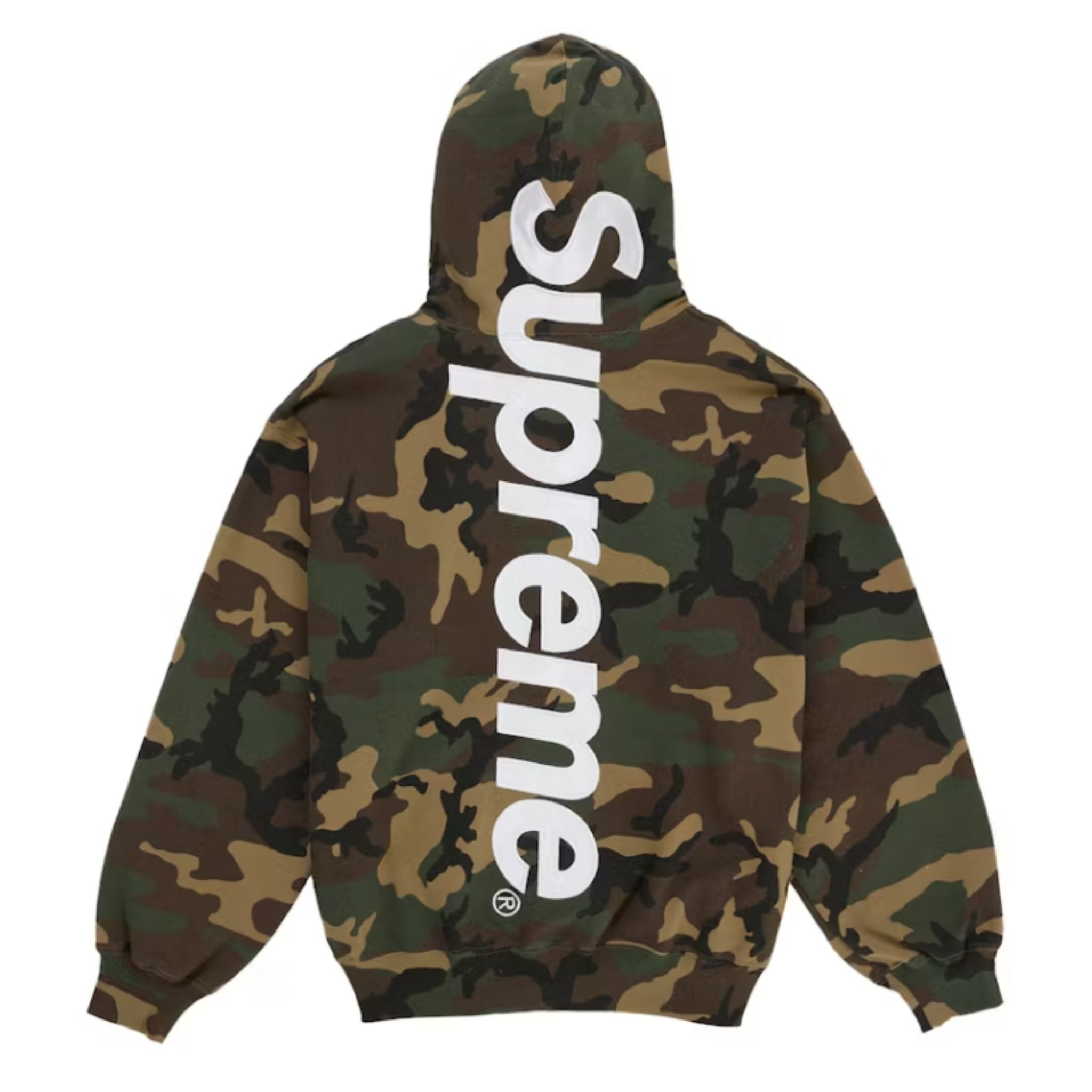 Supreme Satin Applique Hoodie Camo (SS26)