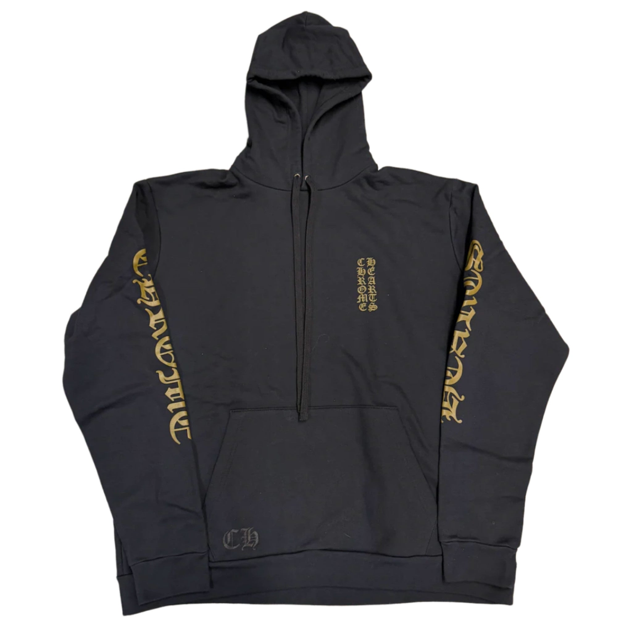 Chrome Hearts Vertical Logo Hoodie Army Green