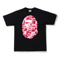 Bape ABC Pink Camo Big Ape Head Tee