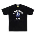 Bape Blue Color Camo College Tee