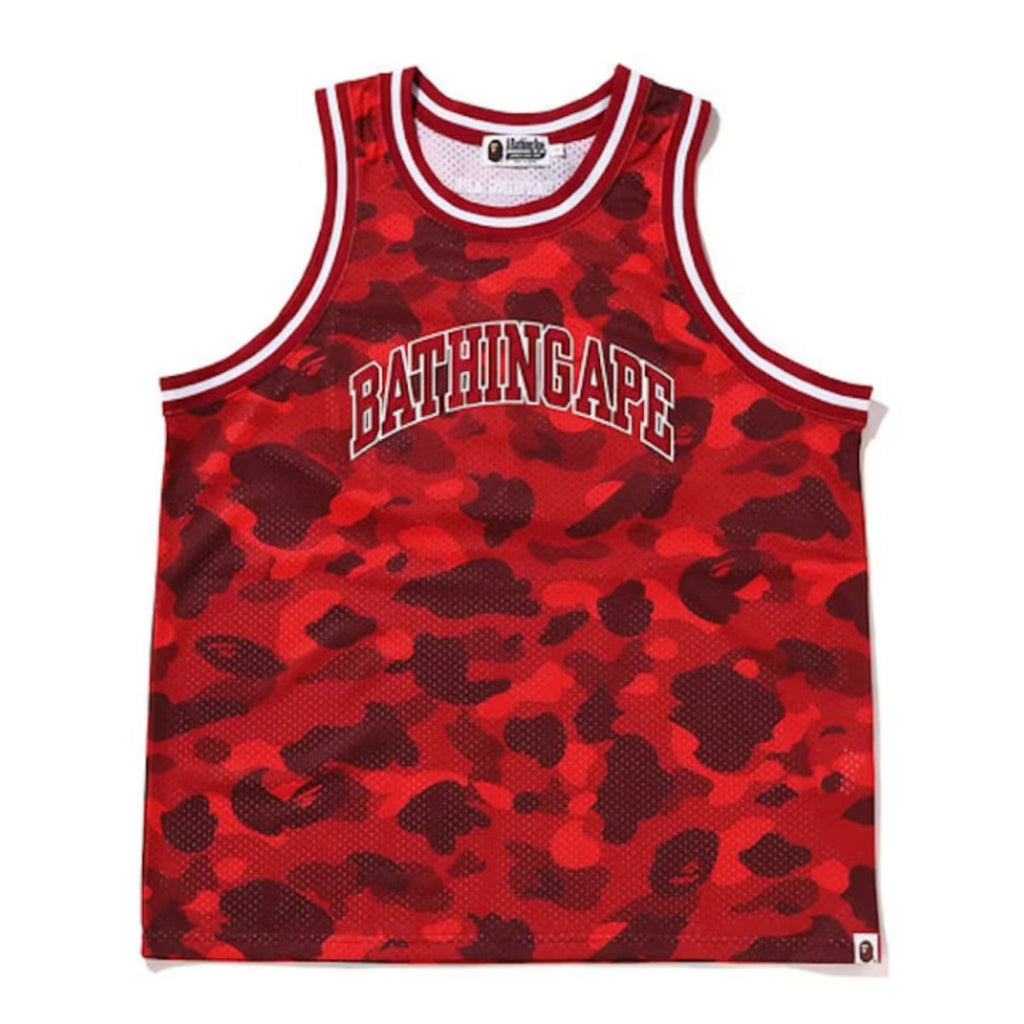 BAPE Red Camo Basketball Jersey