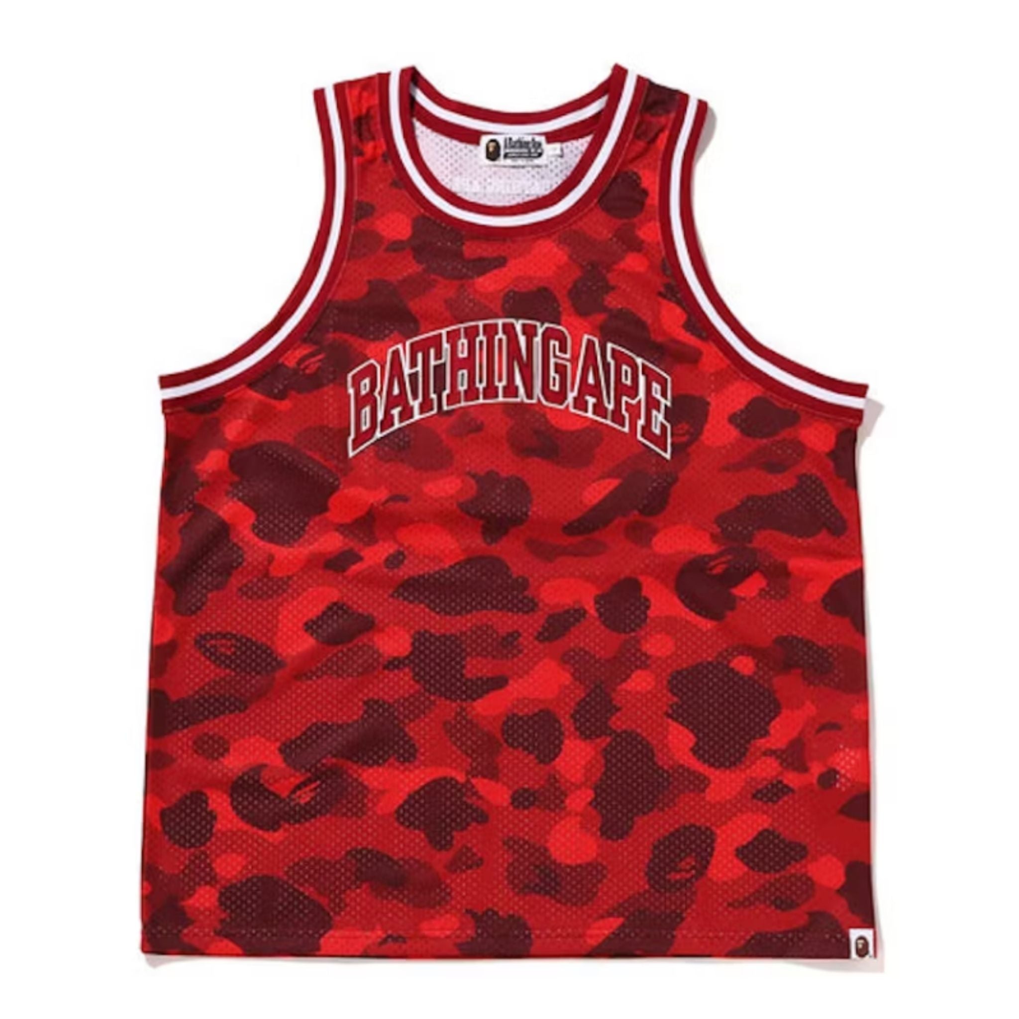 BAPE Red Camo Basketball Jersey