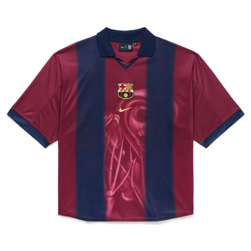 Travis Scott x Nike x FC Barcelona Retro 2000/01 Home Skeleton Jersey