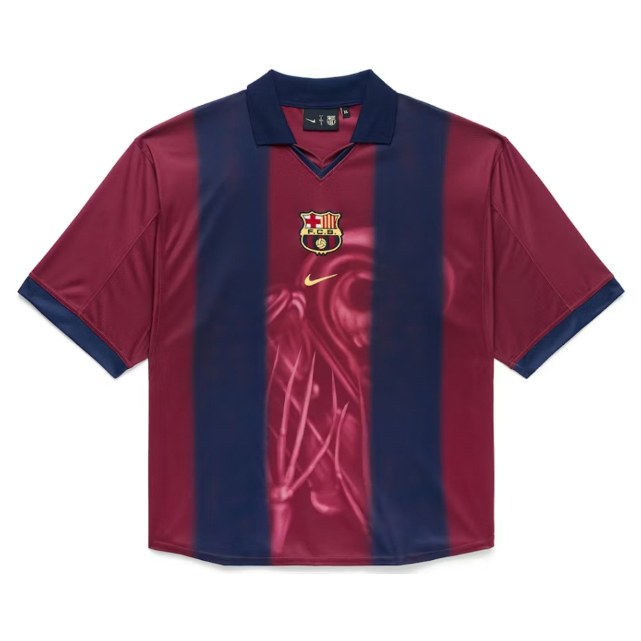 Travis Scott x Nike x FC Barcelona Retro 2000/01 Home Skeleton Jersey