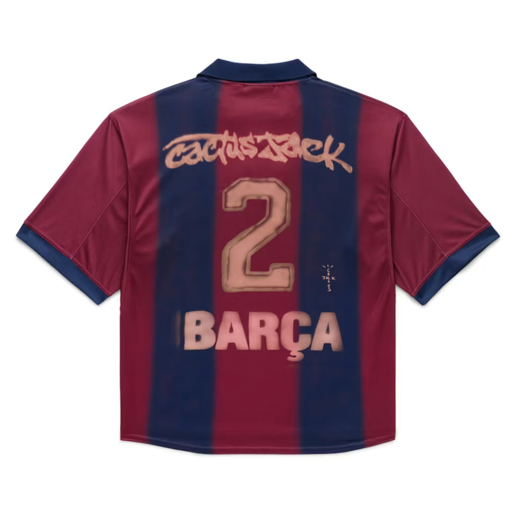 Travis Scott x Nike x FC Barcelona Retro 2000/01 Home Skeleton Jersey
