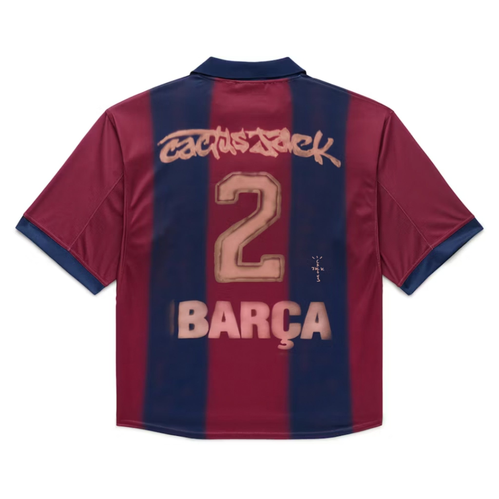 Travis Scott x Nike x FC Barcelona Retro 2000/01 Home Skeleton Jersey