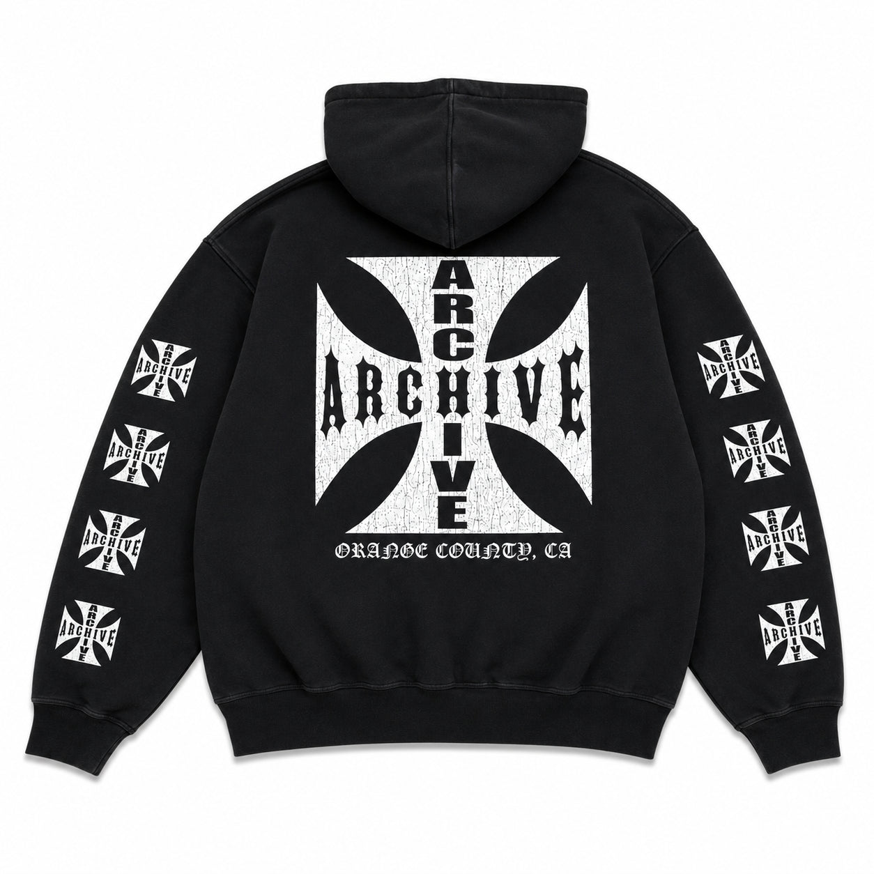 Archive Iron Cross Zip Hoodie