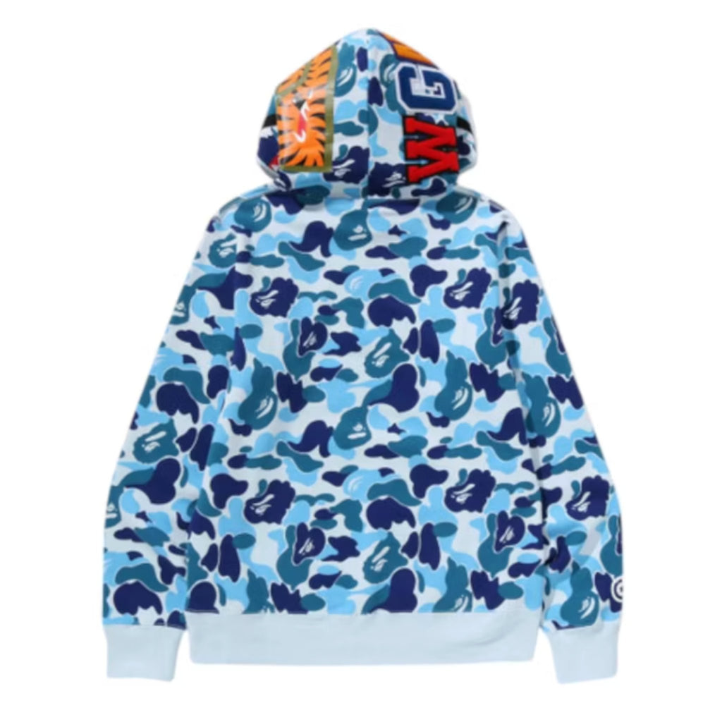 Bape Blue Camo Quarter Zip Hoodie