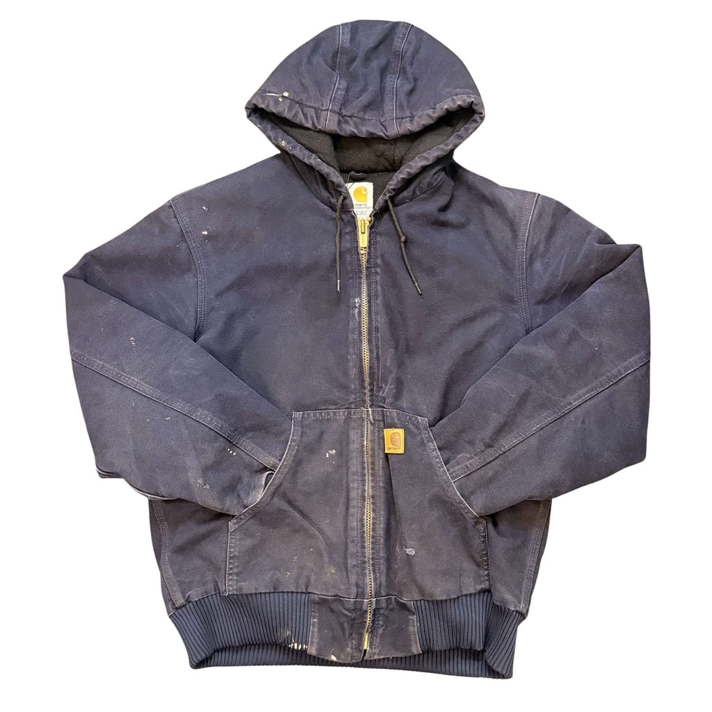 (FINAL SALE) VINTAGE Carhartt Hooded Jacket Navy