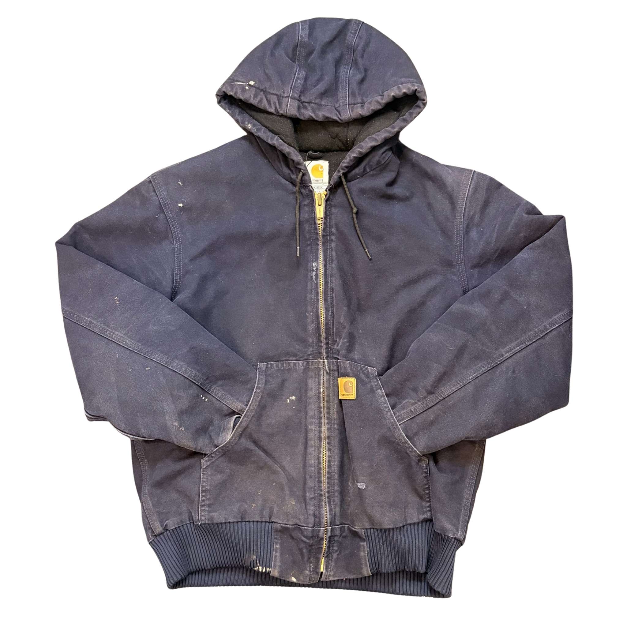 (FINAL SALE) VINTAGE Carhartt Hooded Jacket Navy