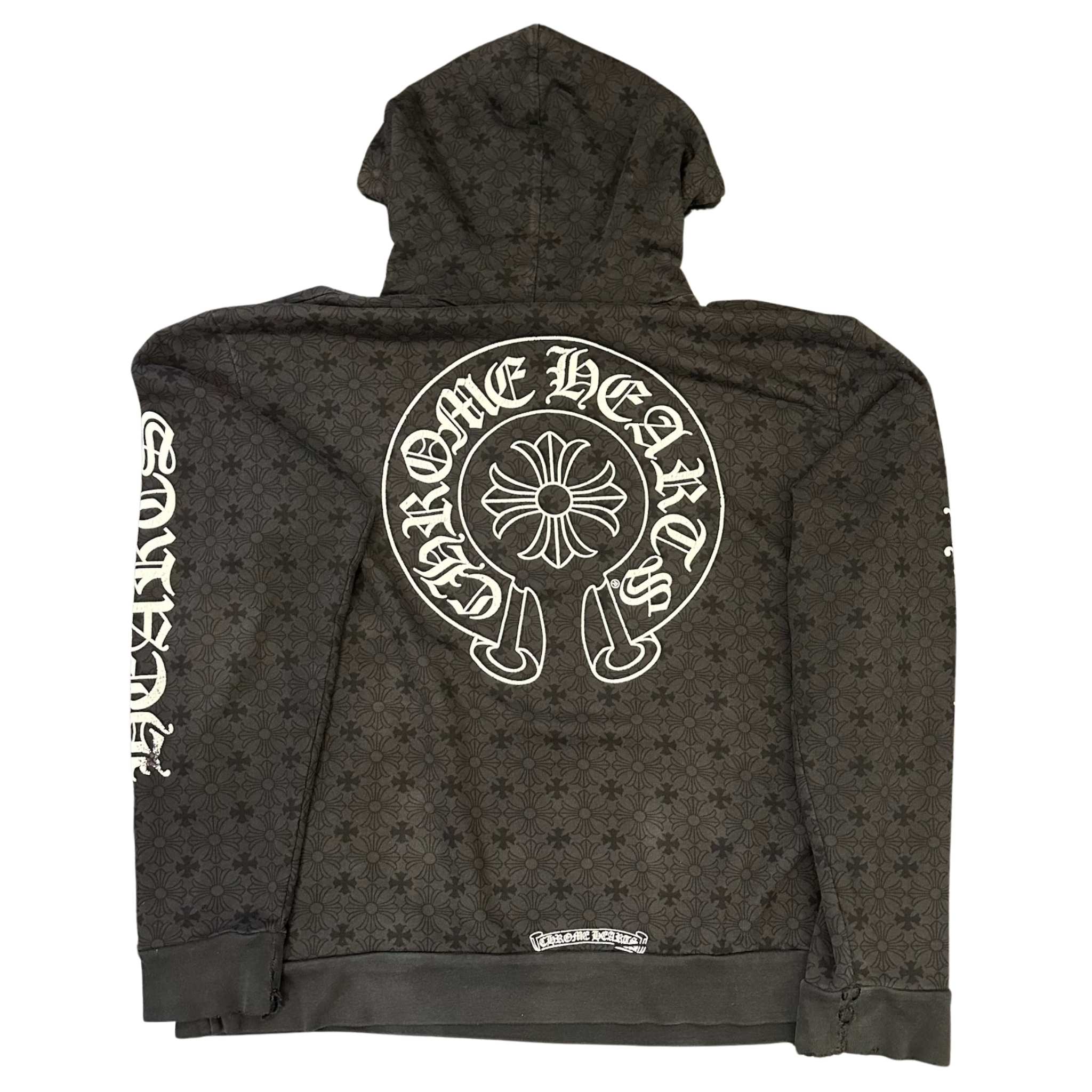 Pre-Owned Chrome Hearts Plus Cross AOP Hoodie