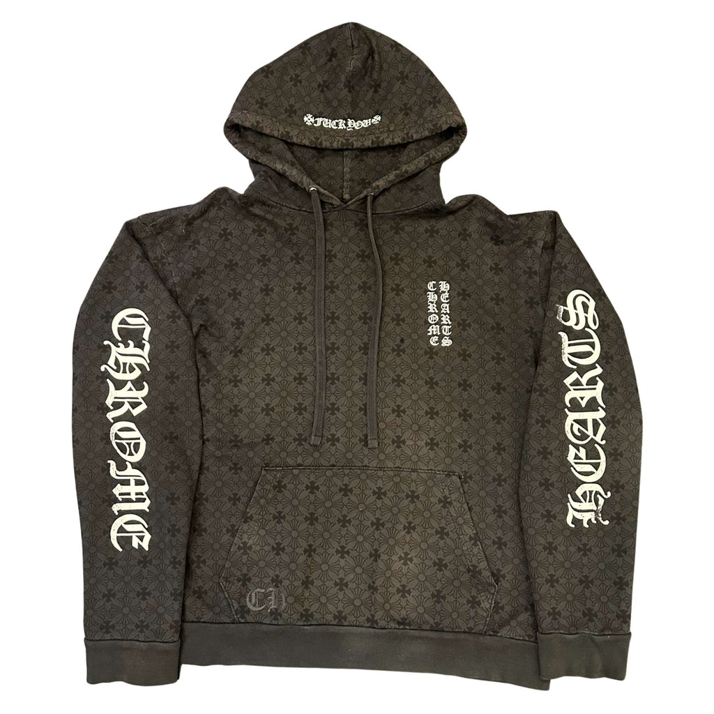Pre-Owned Chrome Hearts Plus Cross AOP Hoodie