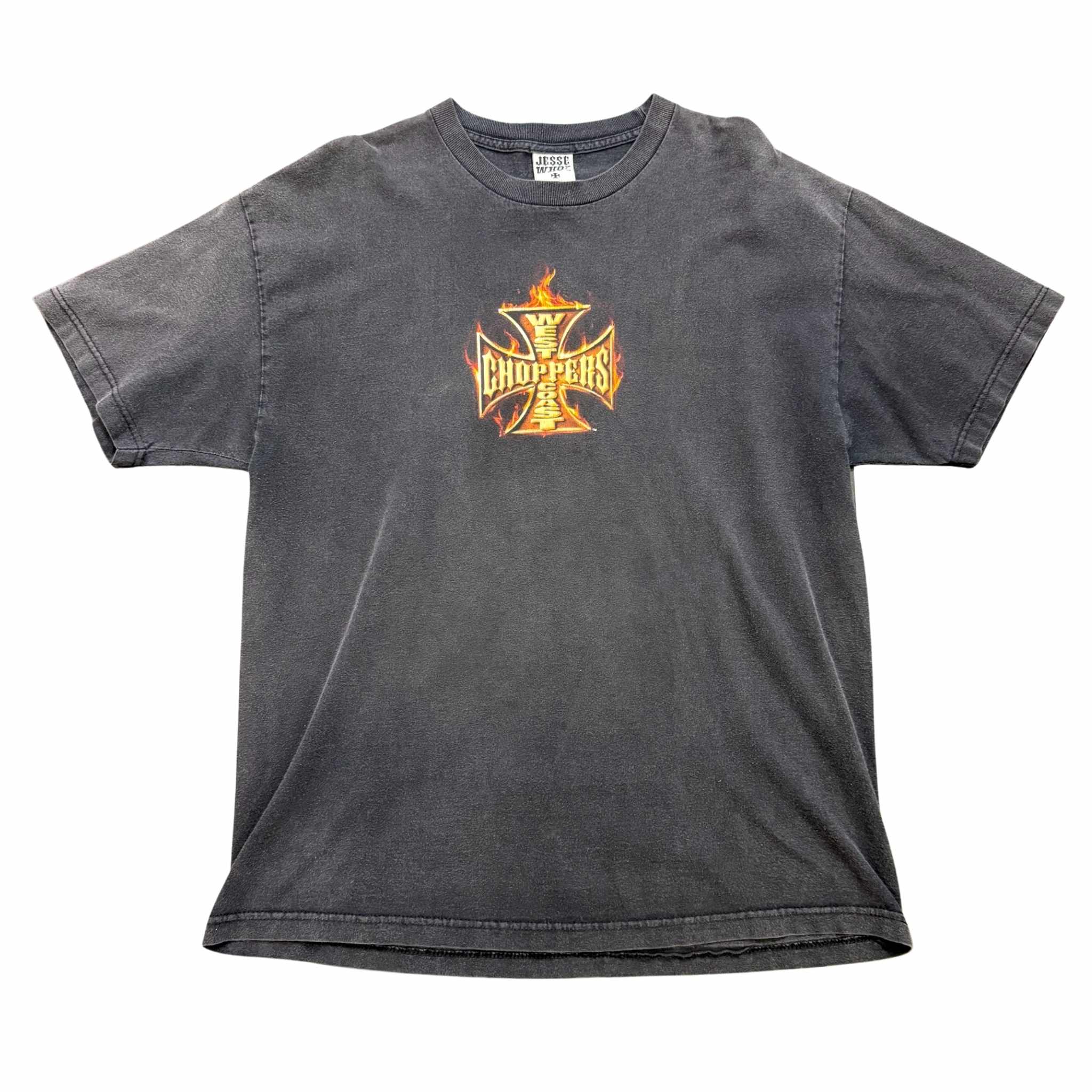 (FINAL SALE) VINTAGE West Coast Choppers Flame Cross Tee