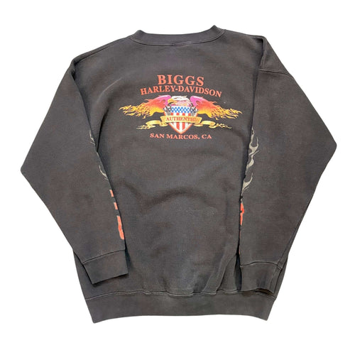 (FINAL SALE) VINTAGE Harley Davidson Flame Eagle Crewneck