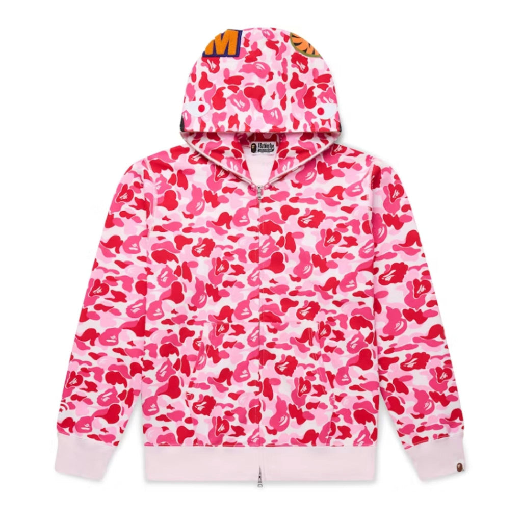 Bape Shark Hoodie ABC Camo Pink