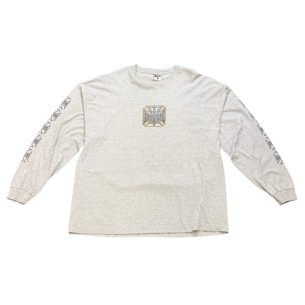 (FINAL SALE) VINTAGE West Coast Choppers Grey Bike L/S
