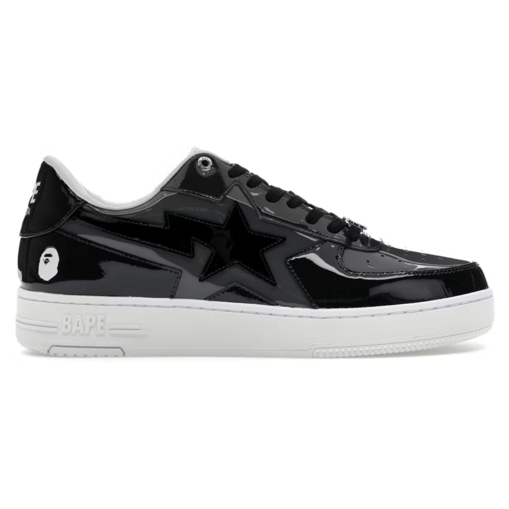 Bape Sta Icon Black Grey Patent