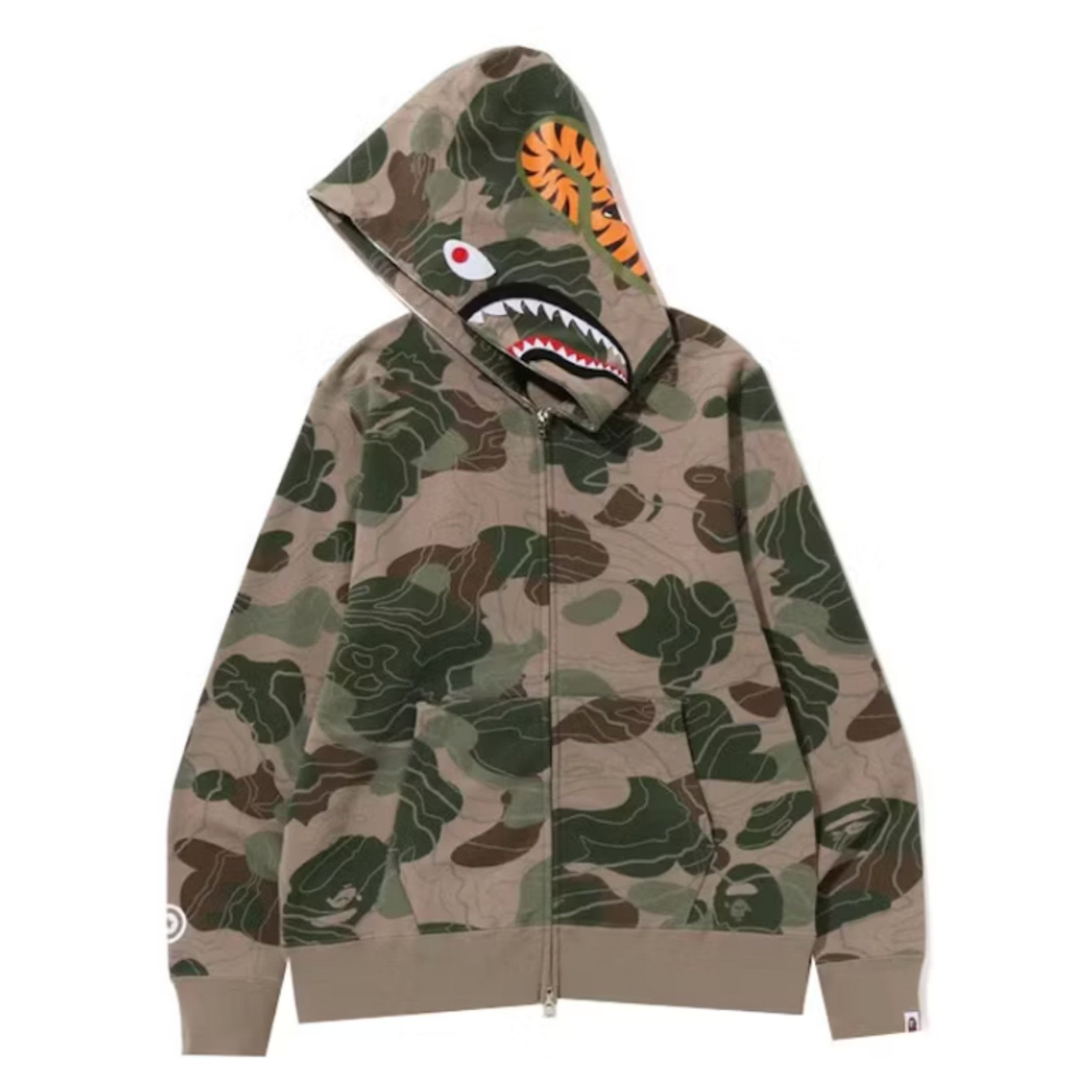 BAPE Line Shark Zip Hoodie
