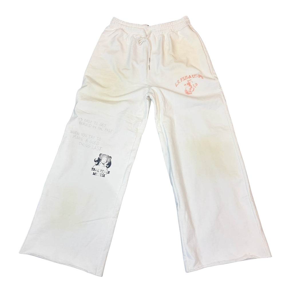 Awaited MiIitia Corps Sweats White