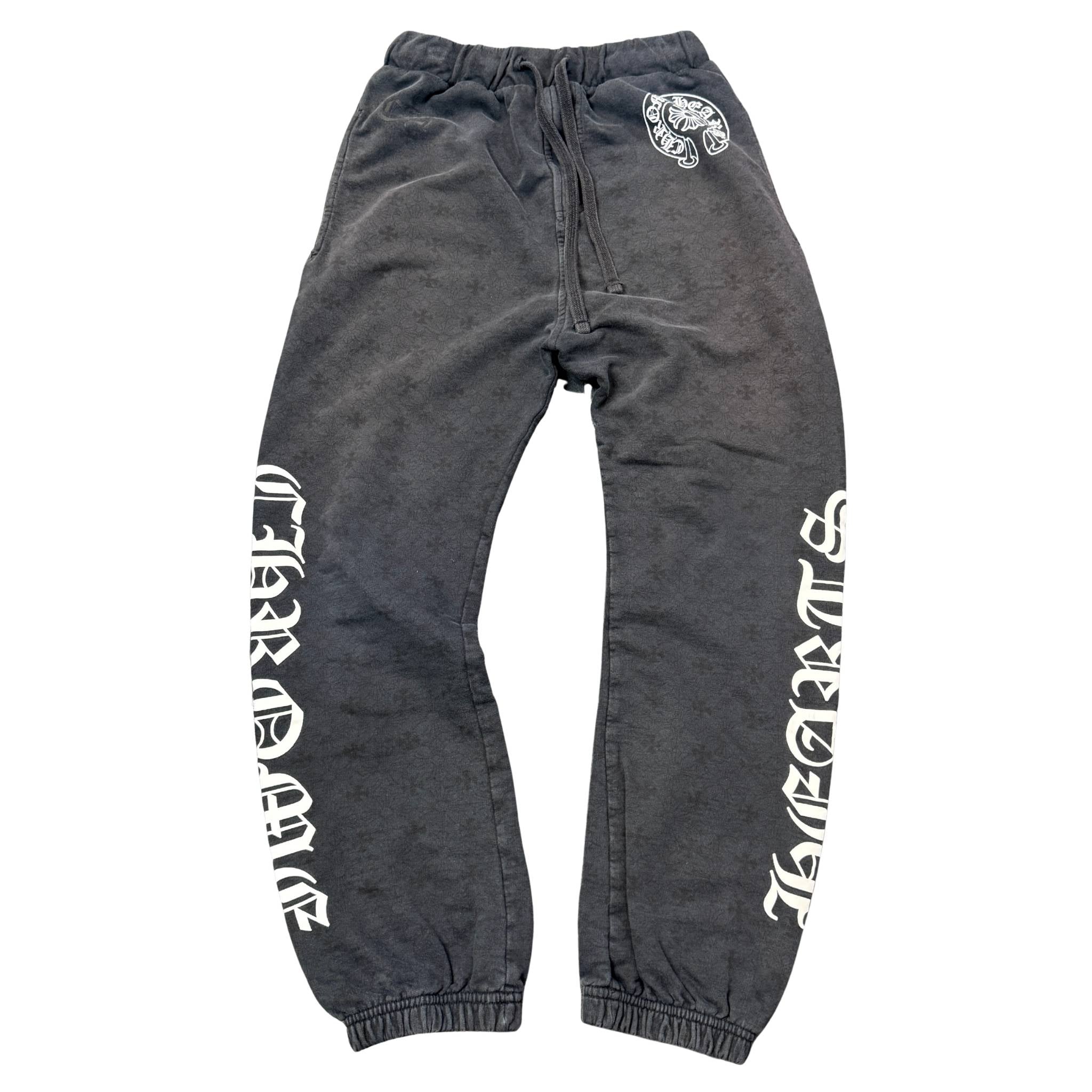 Pre-Owned Chrome Hearts Monogram Horseshoe Sweatpants