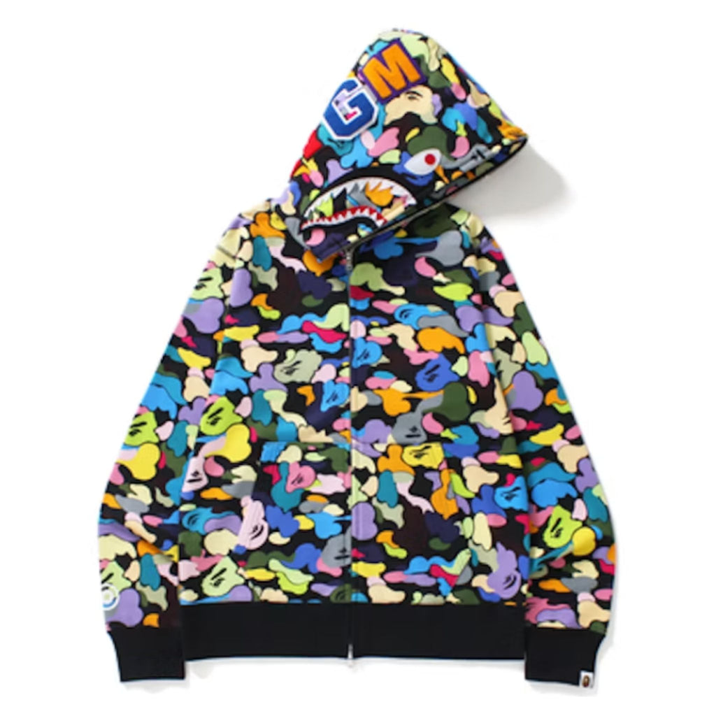 Bape Multi Shark Zip Hoodie