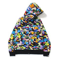 Bape Multi Shark Zip Hoodie