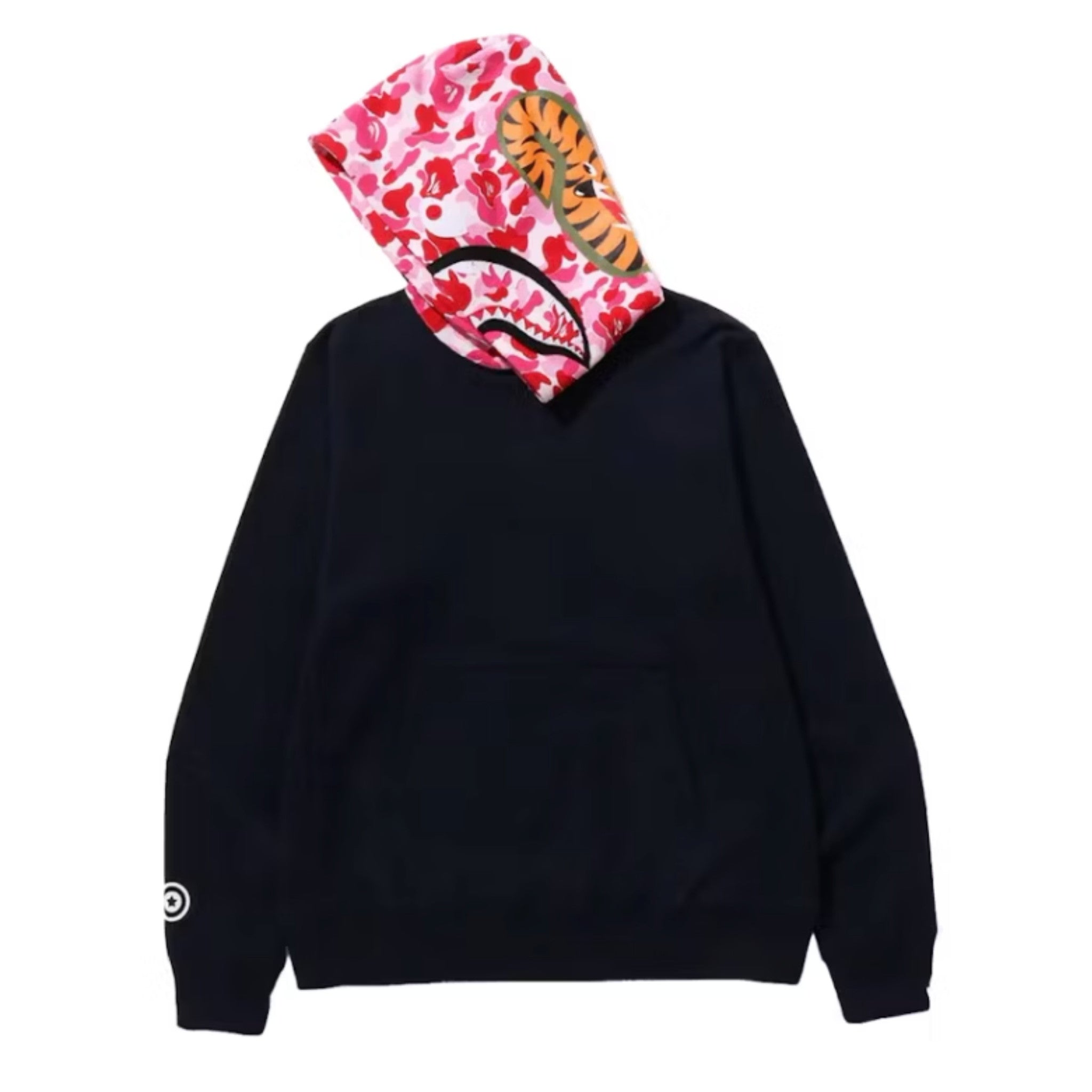 Bape Shark Pullover Hoodie Navy + Pink