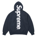 Supreme Satin Applique Hoodie Navy (SS26)