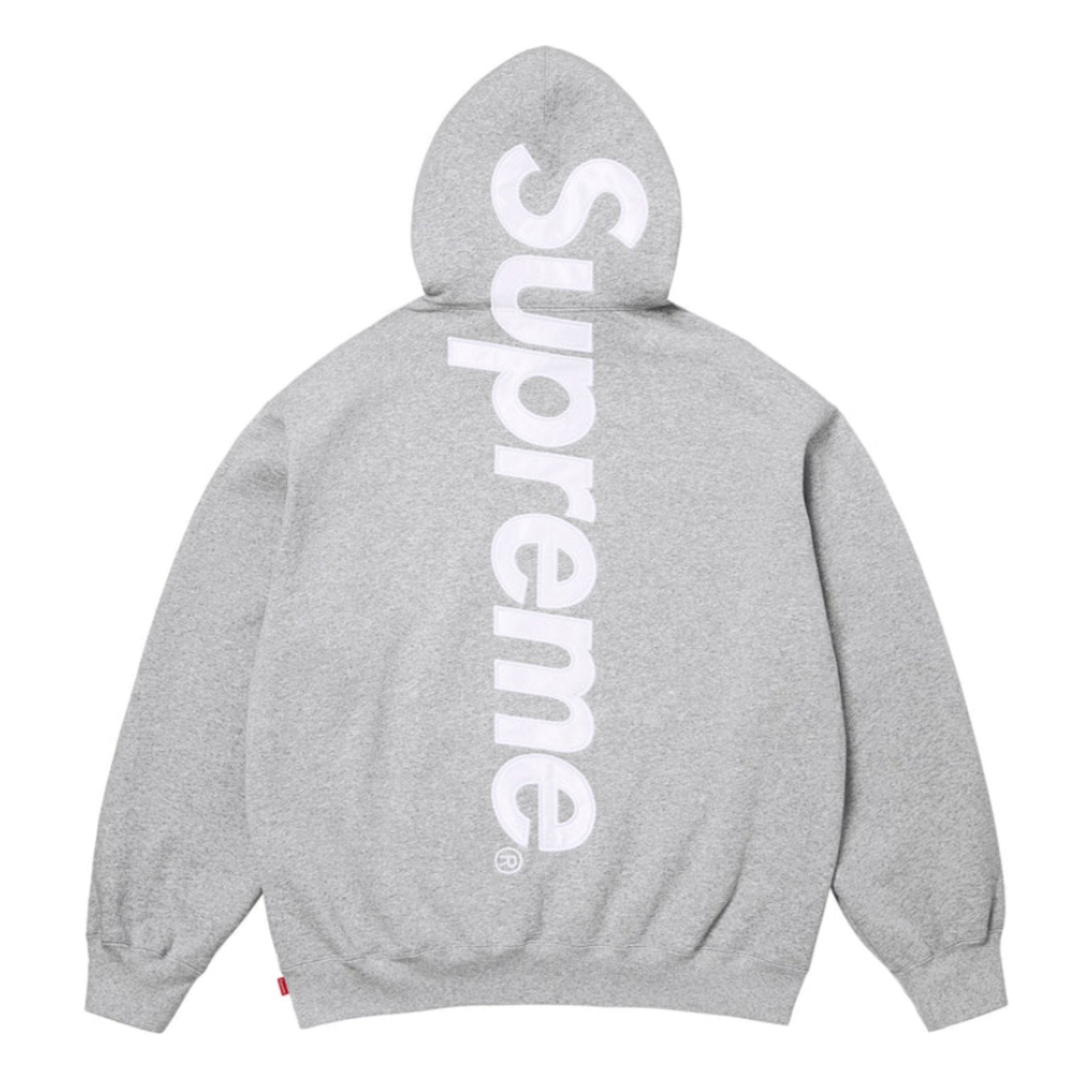 Supreme Satin Applique Hoodie Grey (SS26)