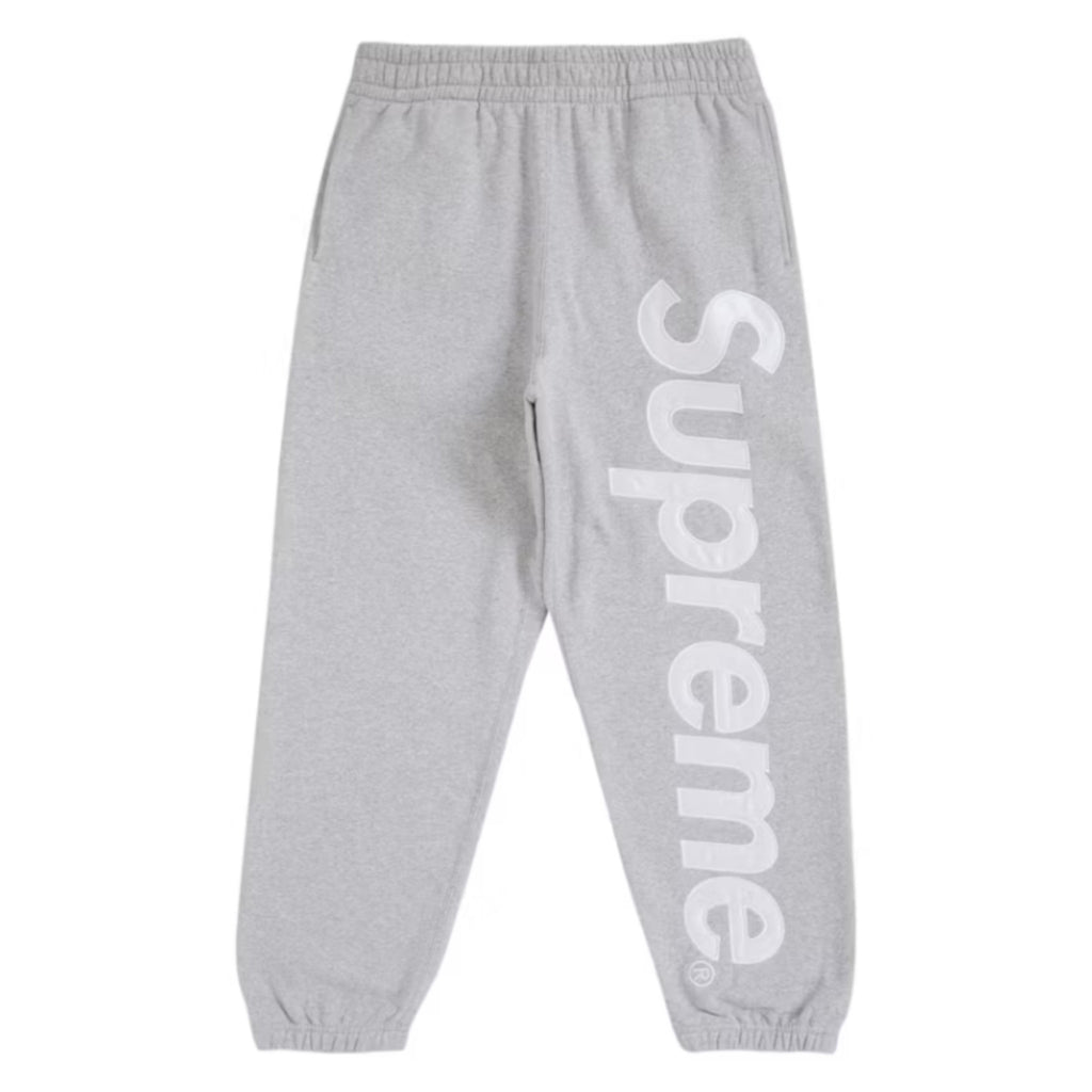 Supreme Satin Applique Sweatpant Heather Grey (FW24)