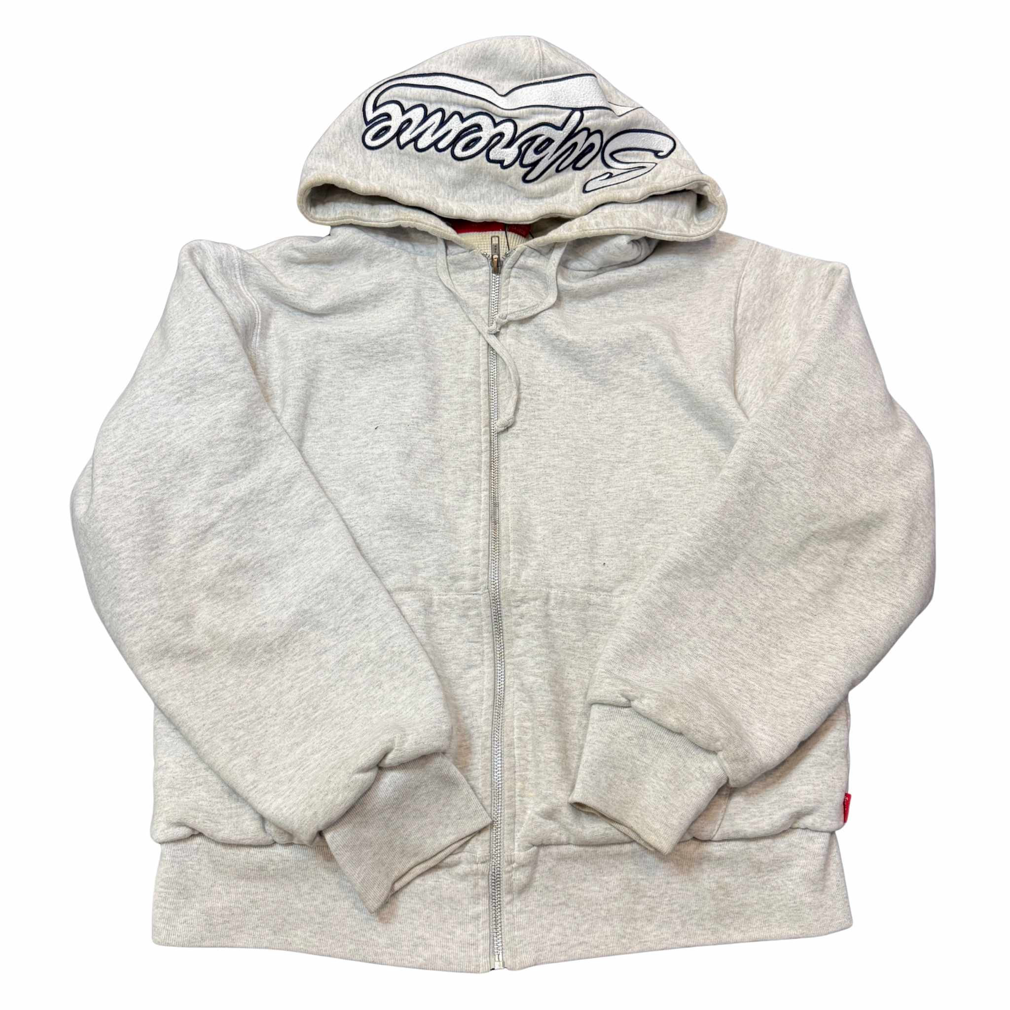 Pre-Owned Supreme Script Hood Thermal Zip Hoodie