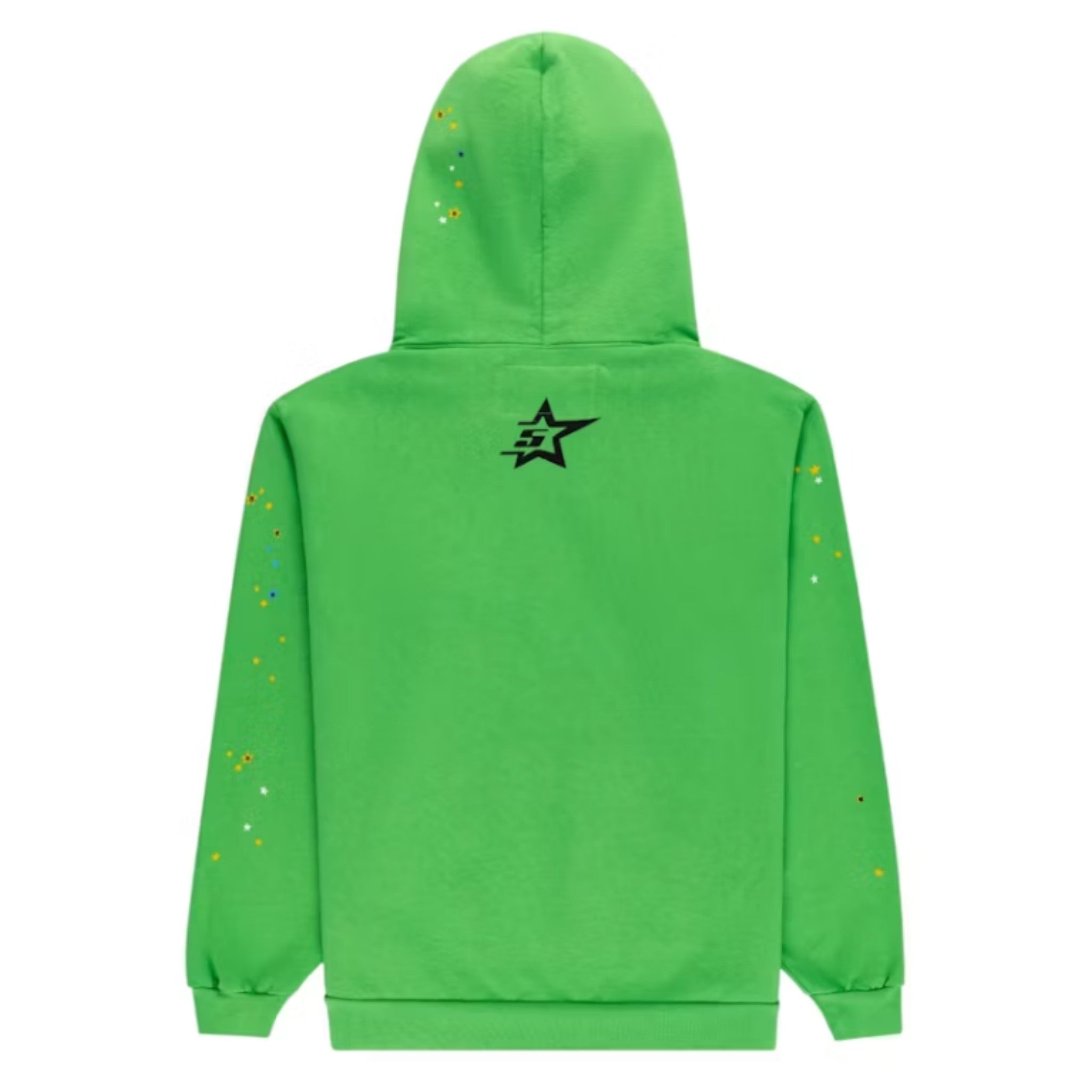 SP5DER Rhinestone Punk v2 Hoodie Lime