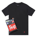 Supreme Hanes Tees Black (3 Pack)