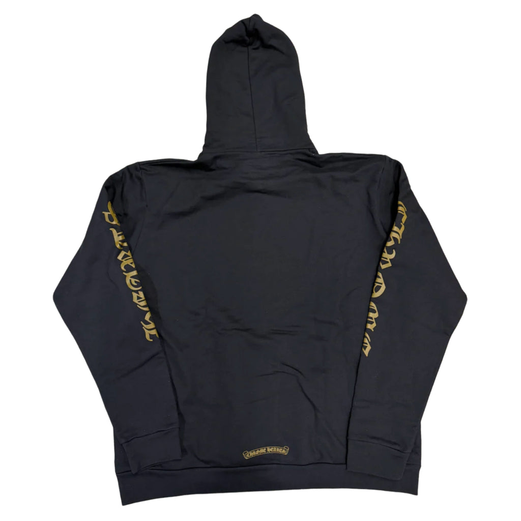 Chrome Hearts Vertical Logo Hoodie Army Green