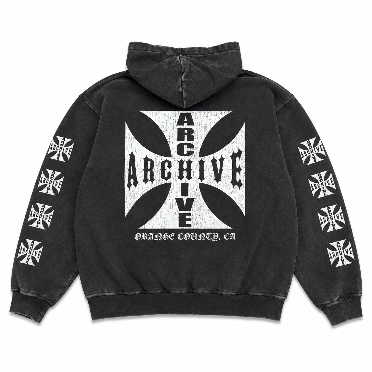 Archive Iron Cross Zip Hoodie