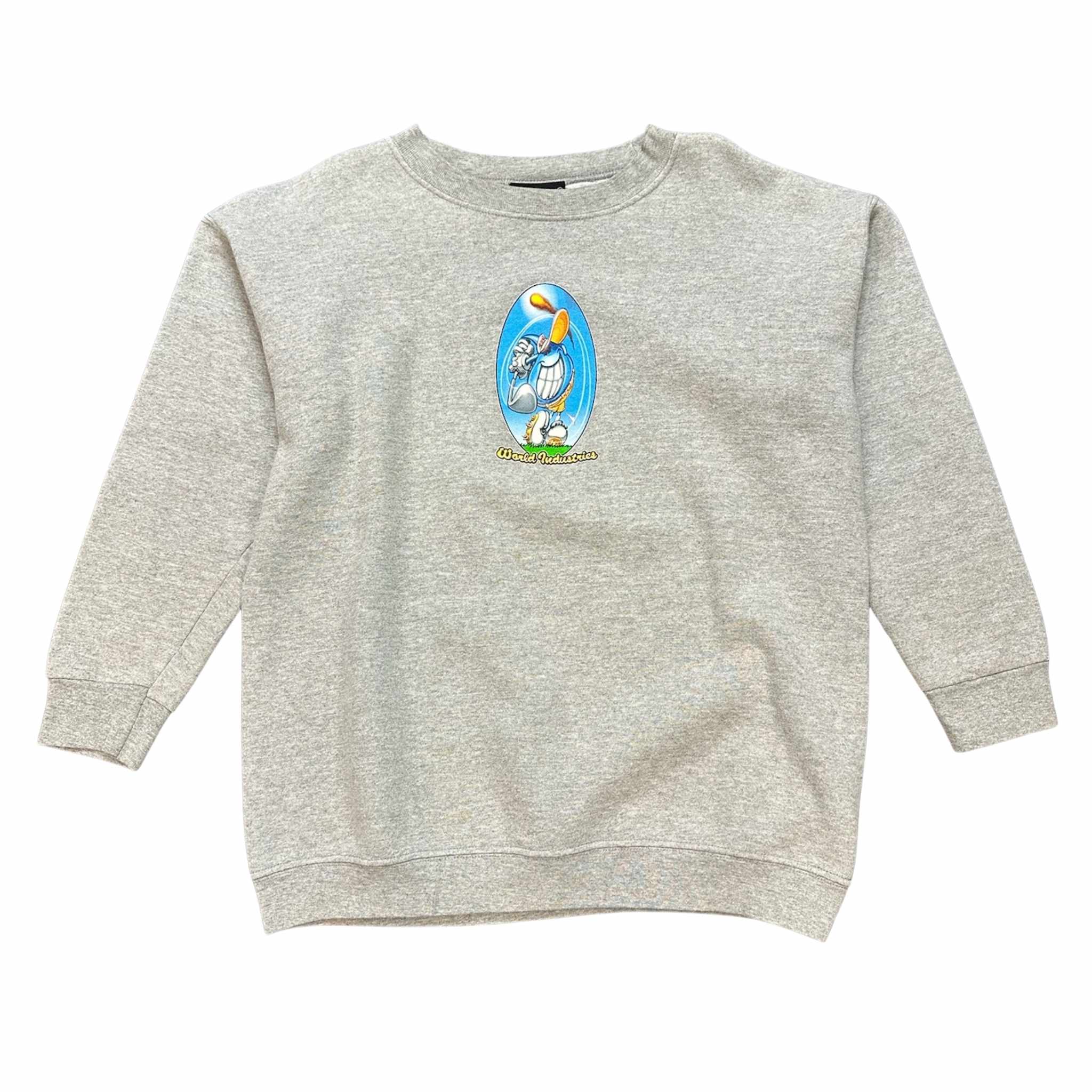 (FINAL SALE) VINTAGE World Industries Wet Willy Golf Crewneck Grey